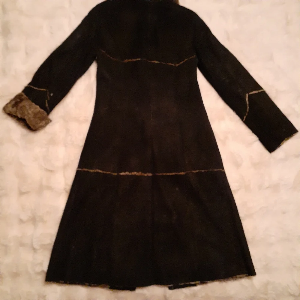 Vintage Shearling Lamb Leather Penny Lane Coat - Picture 9 of 9